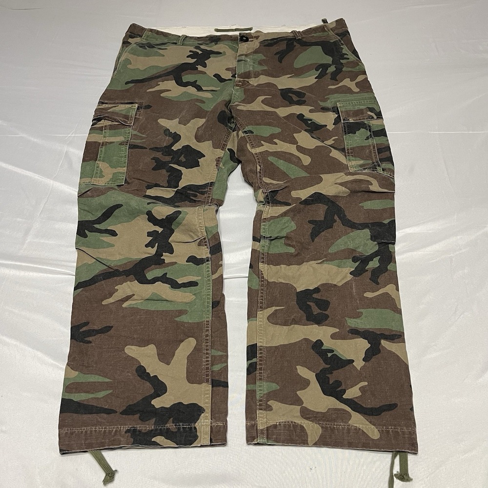 Polo Ralph Lauren Pants Mens Fits 42BX30 Camo Utility Cargo Surplus Army Canvas